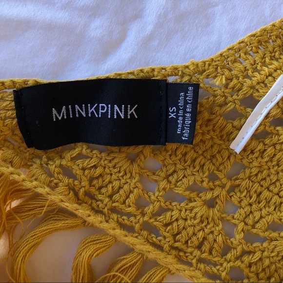 MINKPINK Yellow Fridge Crop Top - Picture 6 of 6